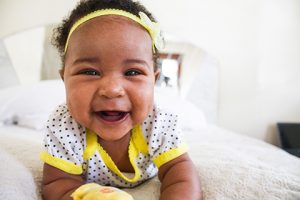 Baby Enjoying Tummy Time